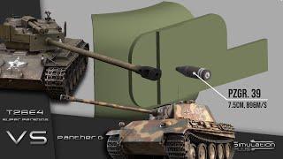 Panther VS Super Pershing | Armour Piercing Simulation