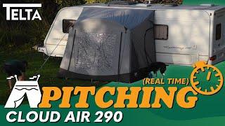 Telta Cloud 290 Air Awning Pitching & Packing (Real Time) Video