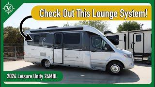 WHAT! This Has TWO Closets?!? | Leisure Travel Vans Unity Murphy Bed Lounge