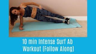 10 min Intense Surf Ab Workout (Follow Along)