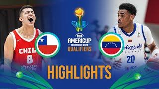 Chile  vs Venezuela  | Highlights | FIBA AmeriCup 2025 Qualifiers