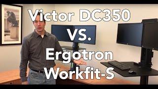 Standing Desk Comparison & Review: Ergotron Workfit-S vs. Victor DC350