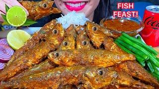 ASMR MASSIVE FISH CURRY FEAST! GREEN BEANS, BASMATI RICE ASMR MUKBANG Eating Sounds