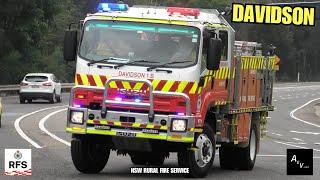 ⁴ᴷ  DAVIDSON RURAL FIRE BRIGADE* - NSWRFS - DAVIDSON 1B responding