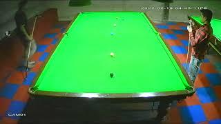 Khizar Aziz clearance of 73 against Muhammad Hasnain at  Gulf Snooker Club, Karachi.