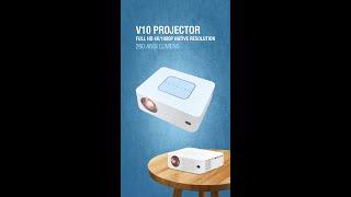 V10 Portable Mini Smart Dlp Projector 1080P 4K Cinema 3D