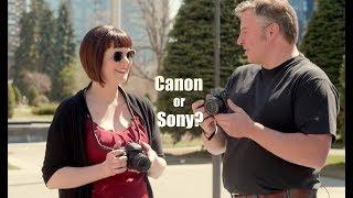 Canon EOS Rebel T7i vs Sony A6300 with Dave & Ev