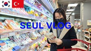 KORE VLOG | birlikte kore evimde yemek yapalım  kimbap, salata, et ssaem, tofu 