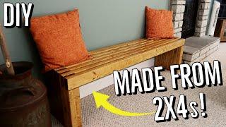 How to Build a 2x4 Wooden Bench for CHEAP