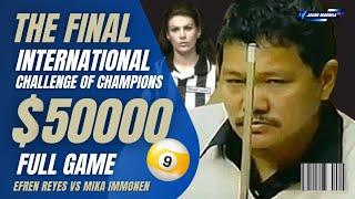 ⭐ Efren Reyes Final $50000 International Challenge of Champions Full Game billiards pool #efrenreyes