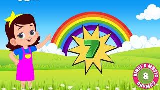 Number Seven Song | Seven Colours | Learn Numbers | Colours | Bindi's Music & Rhymes