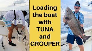 Offshore Fishing Frenzy: Tuna, Monster Grouper, & 2 Epic Catch and Cooks