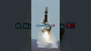 Top 10 countries with best missile technology in the world #trending #shorts