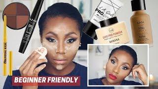 AFFORDABLE + DRUGSTORE MAKEUP TUTORIAL FOR DARK SKIN/WOC/BLACK WOMEN | DIMMA UMEH