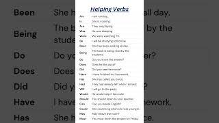 Helping Verbs in English | Complete List with Example Sentences | Learn English Grammar Easily