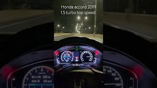 2019 honda accord 1.5 turbo 0-195 kmph. top speed.