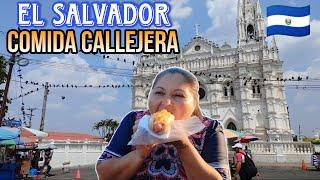 Probando COMIDA CALLEJERA salvadoreña: Una experiencia auténtica e inolvidable.