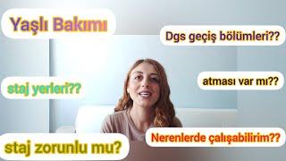 Yaşlı Bakımı Bölümü / Yaşlı Bakımı Dgs geçiş Bölümleri / Hasta Bakımı #anadoluüniversitesi