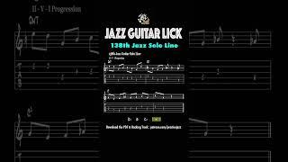 Master Jazz 2-5-1!  Daily Guitar Lick #138 (C Major Improv Idea)