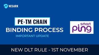 PE-TM Chain Binding Process for DLT Bulk SMS - Important Update️ | Jio and Smartping DLT | Nesark