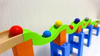 Marble Run Race  Trix Track Wave Slope Course Omnibus Part 1