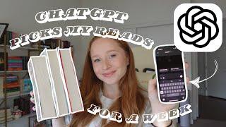 Letting ChatGPT Choose My Reads for the Week! | Reading Vlog ️