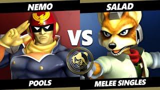 Daddy's Den - Nemo (Captain Falcon) Vs. Salad (Fox) Smash Melee - SSBM