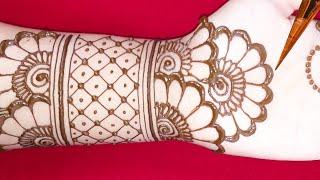 mehndi design easy and beautiful | simple Arabic mehndi design 2021 || Mehndi Planet