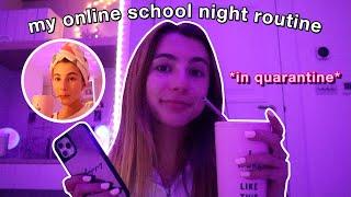 my REAL online school night routine 2021 *relaxing & productive*