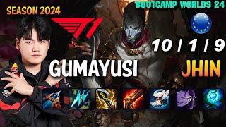 T1 Gumayusi JHIN vs SAMIRA ADC - Patch 14.20 EUW Ranked WORLDS 2024 Bootcamp | lolrec