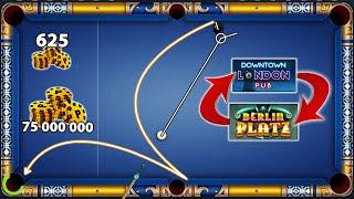 8 Ball Pool - From 625 Coins into 75M Coins - LONDON to BERLIN - GamingWithK