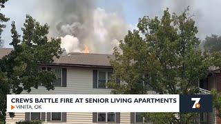 Crews battle fire at Vinita, OK senior living apartments