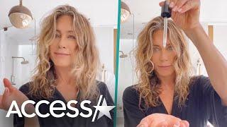 Jennifer Aniston Shows Off Signature Curly Hair Routine