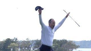 Matt Kuchar's dramatic bunker shot at RBC Heritage on 72nd hole