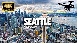 Seattle, Washington In 4K By Drone - Amazing View Of Seattle, Washington