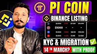 Pi Network New Update: BINANCE Listing 14 March? || Pi Network quick KYC & TOKEN Migrate 