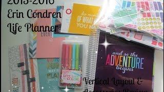 2015-2016 Erin Condren Life Planner | Vertical Layout