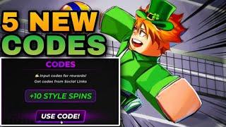 *ALL* NEW CODES FOR VOLLEYBALL LEGENDS UPDATE 8 - VOLLEYBALL LEGENDS NEW UPDATE CODES