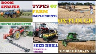 TYPES AND FUNCTIONS OF FARM IMPLEMENTS