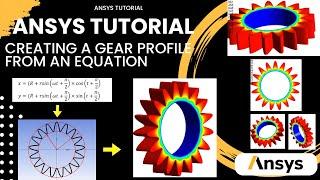 Gear Profile Geometry Heat Transfer Analysis In ANSYS Fluent | Gear Profile Using Equations | ANSYS