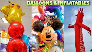 Balloons & Inflatables We Saw At Party City & HEB Balloon Bouquets Tube Man & Giant Inflatable Duck