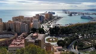 Mirador del Gibralfaro- viewpoint in Malaga, Andalusia, Spain