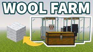 Minecraft 1.19 EASY Wool Farm - Java and Bedrock!