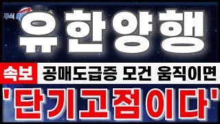 [유한양행 주가분석] "9월22일 오전속보. 신한 대량매수/공매도 급증. 모건스탠리 움직임 반드시 체크하세요" 단기고점. 월요일 대응준비 #유한양행 #유한양행분석 #유한양행주가전망