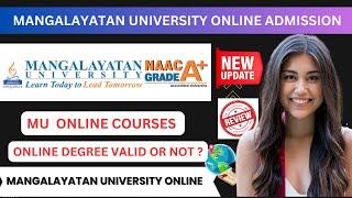 Mangalayatan University Online Admission | MU Online Admission Process | Mangalayatan Online Courses