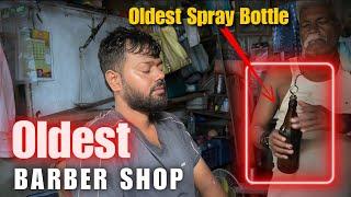 Head Massage by Oldest Barber Spray Bottle | Asmr Best Indian barber massage