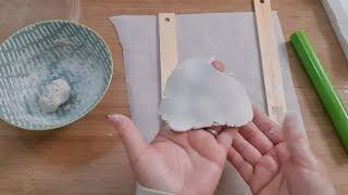 My favorite homemade air dry clay recipe - dry fast, less/ no shrinkage