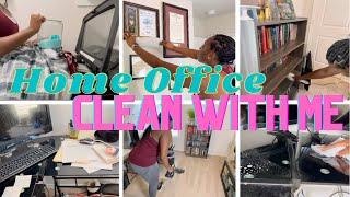 HOME OFFICE CLEANING MOTIVATION || OFFICE ORGANIZATION & DECLUTTERING || CLEAN WITH ME