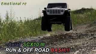 SCX10 III AXE Brushless 2700kv JEEP Wrangler Rubicon JL RUN & OFF ROAD Run & BASH 3s 1/10 4X4 Rc car