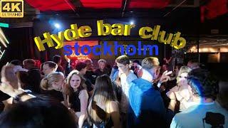 HYDE bar club  in Stockholm, Sweden, Europe 4k 2024.